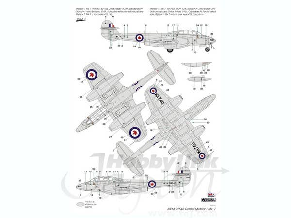 Special Hobby 1/72 Gloster Meteor T Mk.7 | 8594071082512