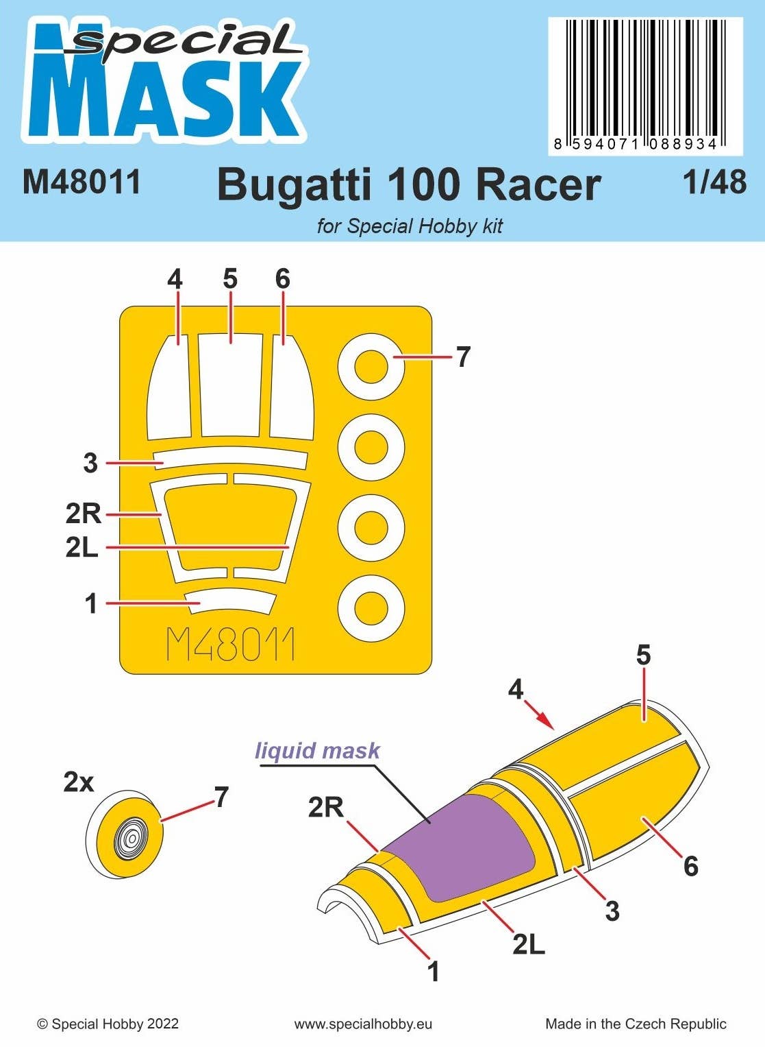 CMK 1/48 Bugatti 100 MASK | 8594071088934