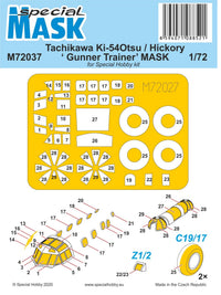 Special Hobby 1/72 Tachikawa Ki-54 Otsu / Hickory Gunner Trainer Mask | 8594071088521