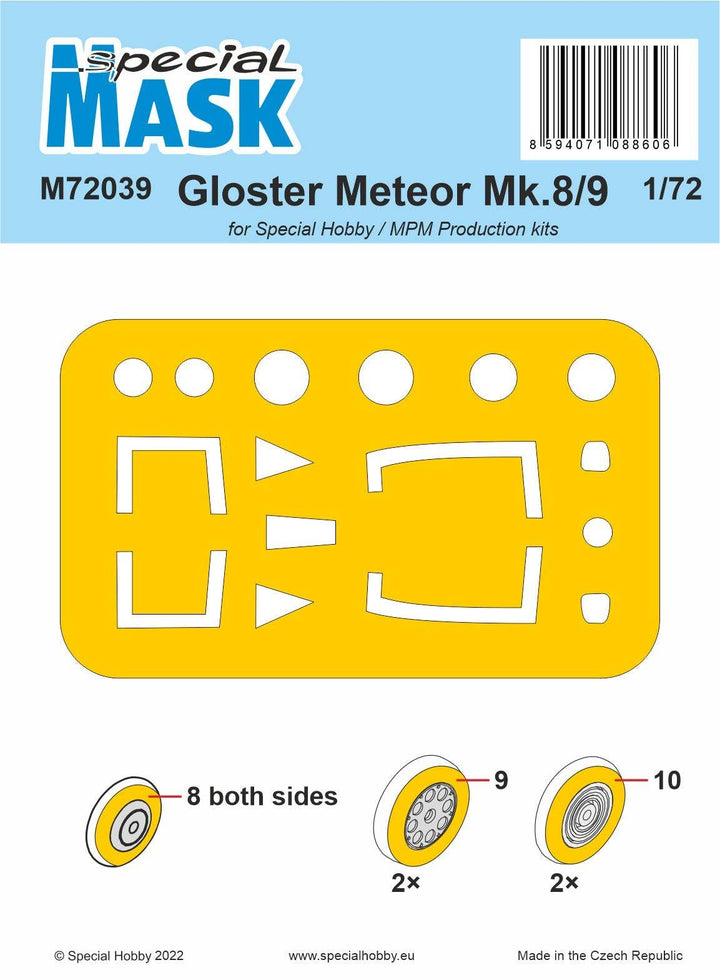 Special Hobby 1/72 Gloster Meteor Mk.8/9 MASK | 8594071088606