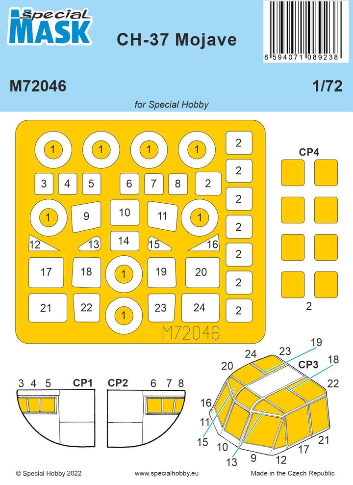 Special Mask 1/72 CH-37 Mojave MASK | 8594071089238