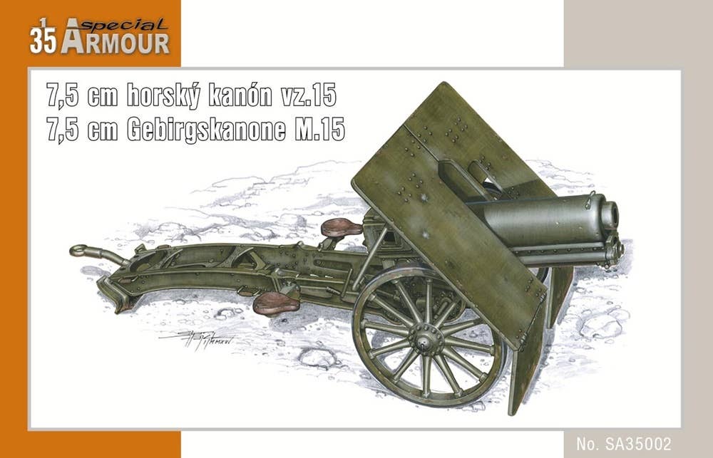 Special Armour 7,5 cm Gebirgskanone M.15 / 7,5 cm horský kanon vz.15 1/35 | 8594071085513