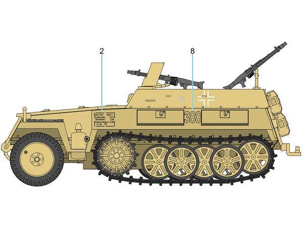 Special Hobby 1/72 Sd.Kfz 250/1 Ausf.B (Neue Ausführung) | 8594071089665