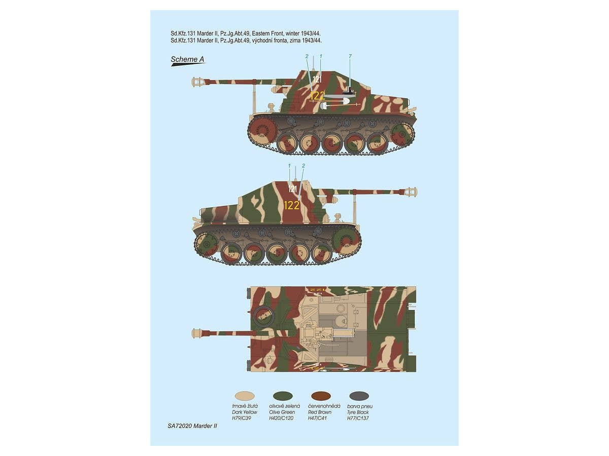 Special Armour 1/72 Sd.Kfz.131 Marder II (7.5 cm PaK 40/2) | 8594071087715