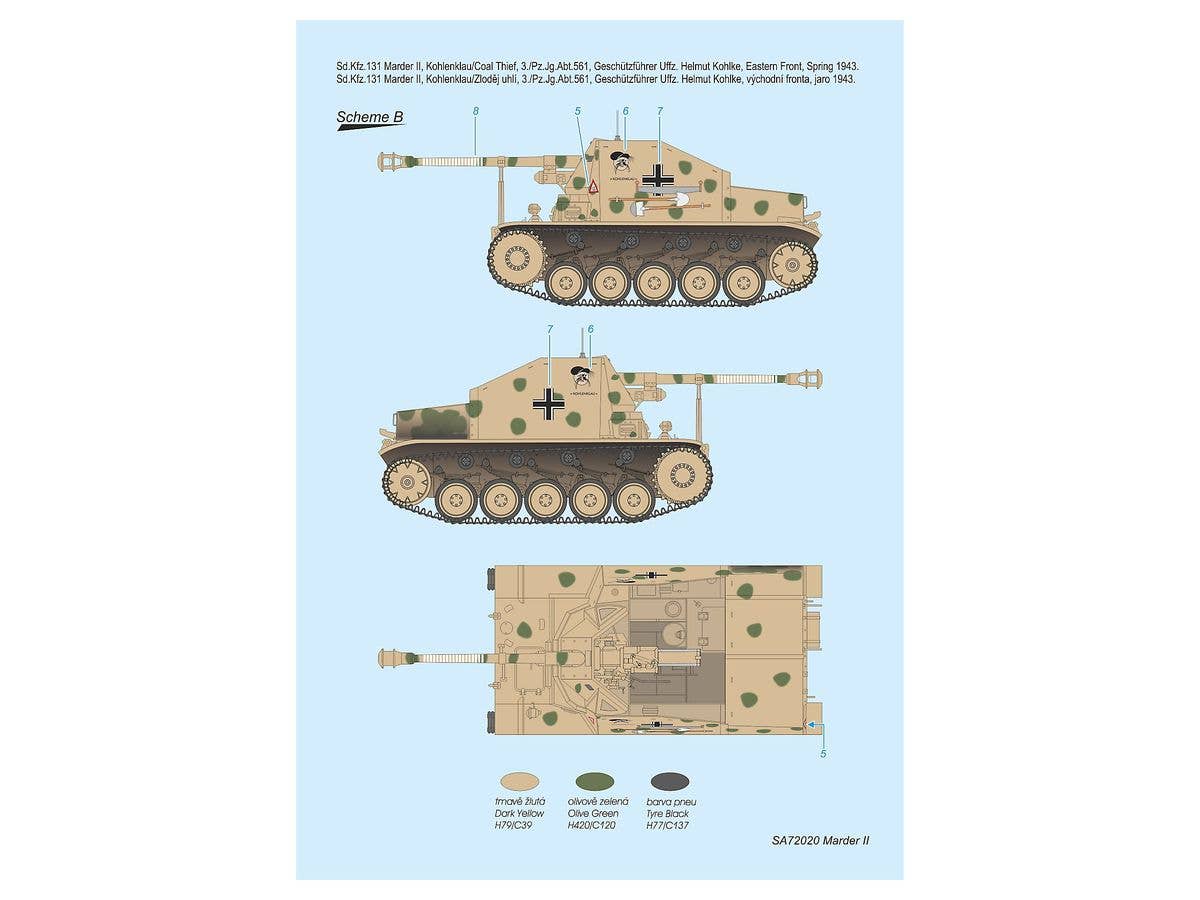 Special Armour 1/72 Sd.Kfz.131 Marder II (7.5 cm PaK 40/2) | 8594071087715