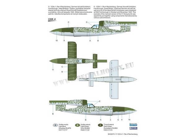 Special Hobby 1/32 Fi 103A-1/Re4 Reichenberg | 8594071086862
