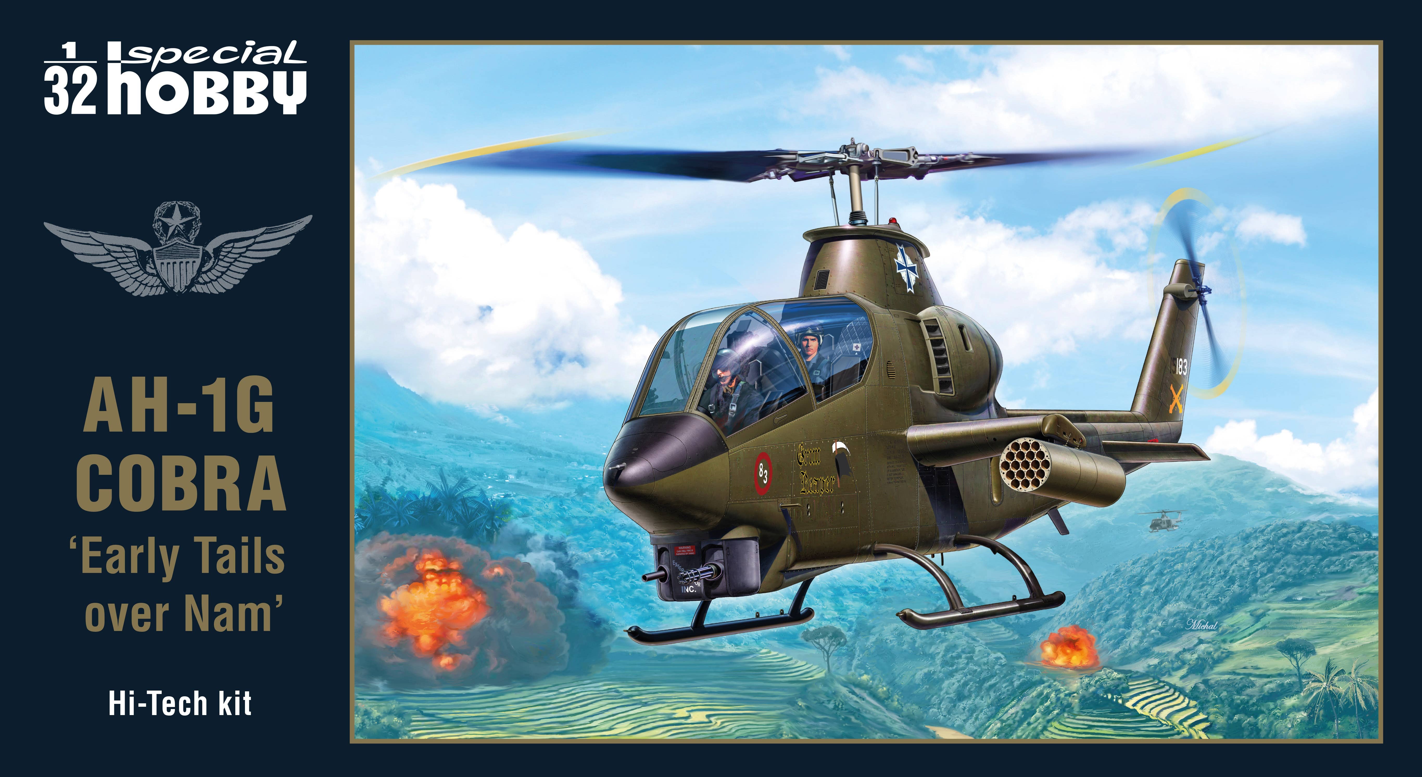 Special Hobby 1/32 AH-1G Cobra ‘Early Tails over Vietnam’ Hi-Tech Kit | 8594071088378
