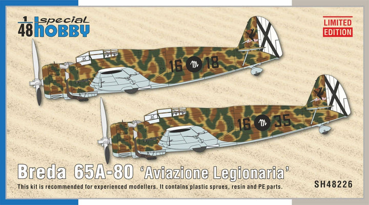 Special Hobby 1/48 Breda 65A-80 ‘Aviazione Legionaria’ | 8594071088958