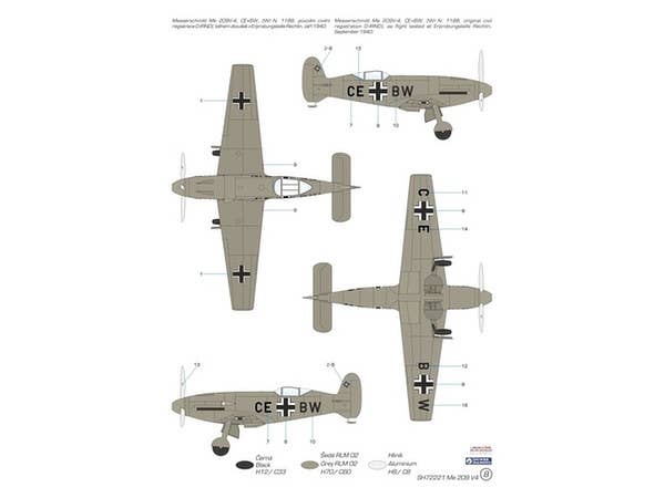 Special Hobby 1/72 Messerschmitt Me 209V-4 | 8594071086510