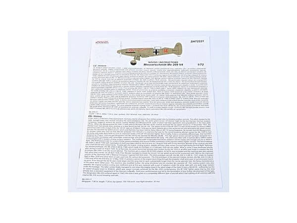 Special Hobby 1/72 Messerschmitt Me 209V-4 | 8594071086510