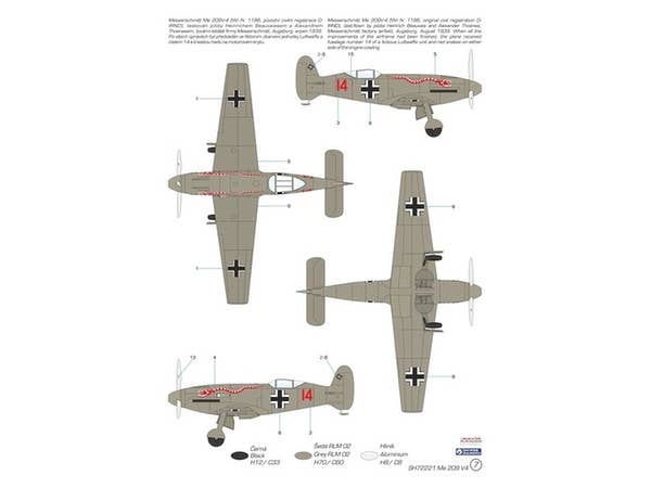 Special Hobby 1/72 Messerschmitt Me 209V-4 | 8594071086510