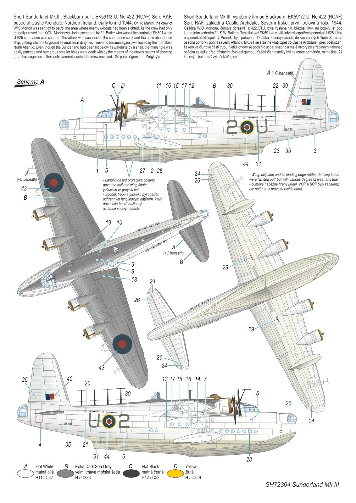 Special Hobby 1/72 Short Sunderland Mk.III ‘U-Boat Killers’ | 8594071087524