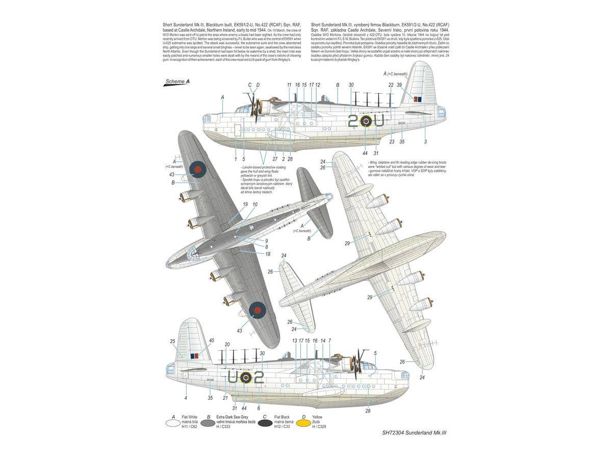 Special Hobby 1/72 Short Sunderland Mk.III ‘U-Boat Killers’ | 8594071087524