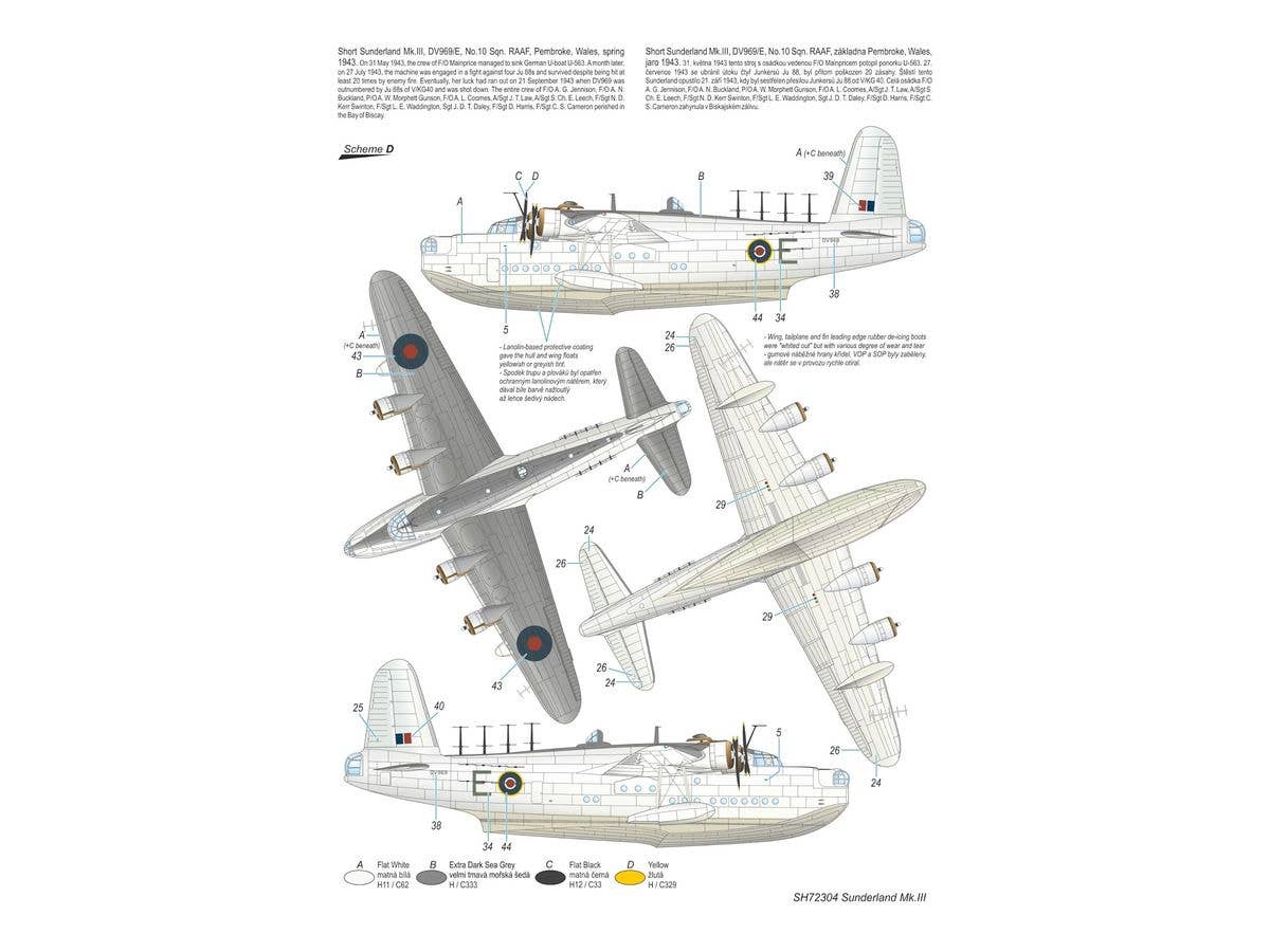Special Hobby 1/72 Short Sunderland Mk.III ‘U-Boat Killers’ | 8594071087524