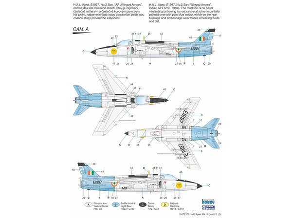 Special Hobby 1/72 HAL Ajeet Mk.I Indian Light Fighter | 8594071086190