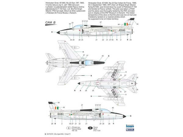 Special Hobby 1/72 HAL Ajeet Mk.I Indian Light Fighter | 8594071086190
