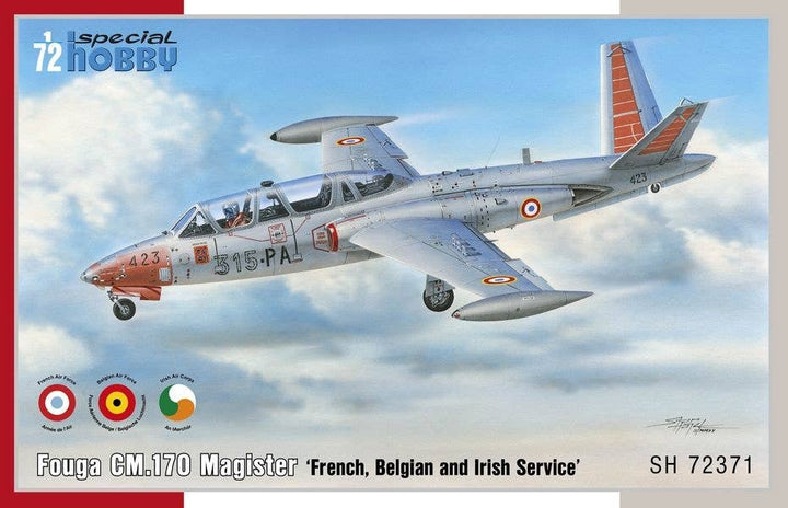 Special Hobby 1/72 Fouga CM.170 Magister French, Belgian and Irish Service | 8594071087531