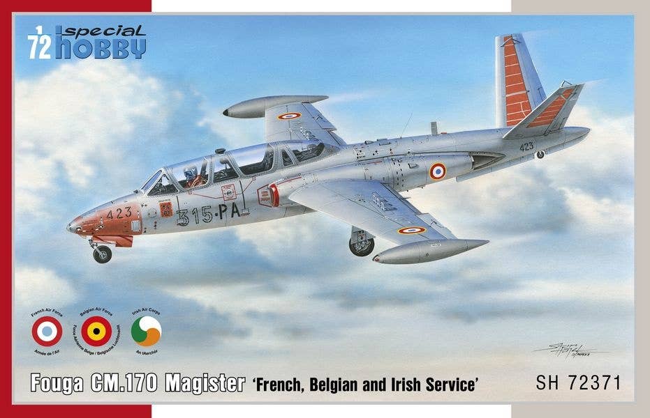 Special Hobby 1/72 Fouga CM.170 Magister French, Belgian and Irish Service | 8594071087531