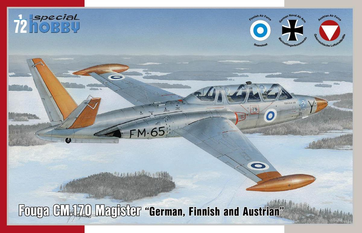 Special Hobby 1/72 Fouga CM.170 Magister German, Finnish and Austrian | 8594071086152