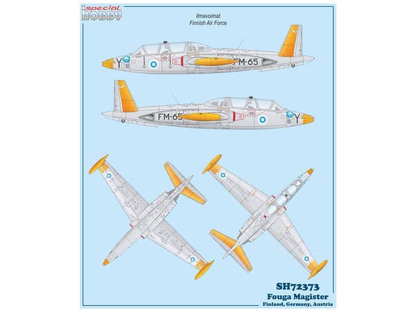 Special Hobby 1/72 Fouga CM.170 Magister German, Finnish and Austrian | 8594071086152
