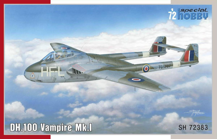 Special Hobby 1/72 DH.100 Vampire Mk.l RAF, RAAF and Armee de I'Air | 8594071086541