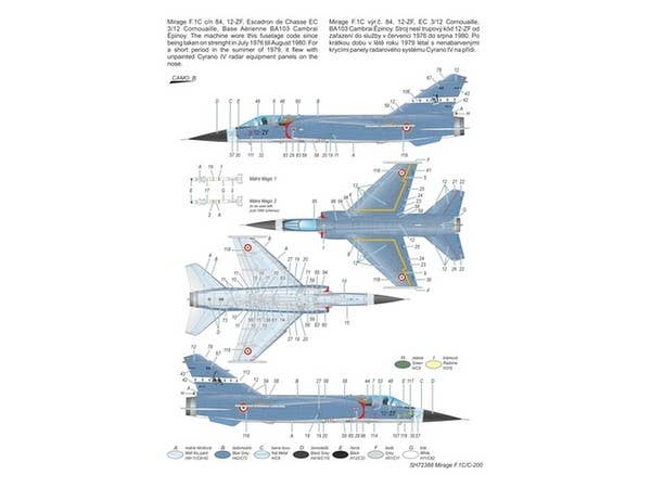 Special Hobby 1/72 Mirage F.1C/C-200 Armee de I'Air | 8594071086725