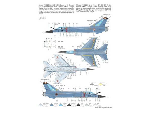 Special Hobby 1/72 Mirage F.1C/C-200 Armee de I'Air | 8594071086725