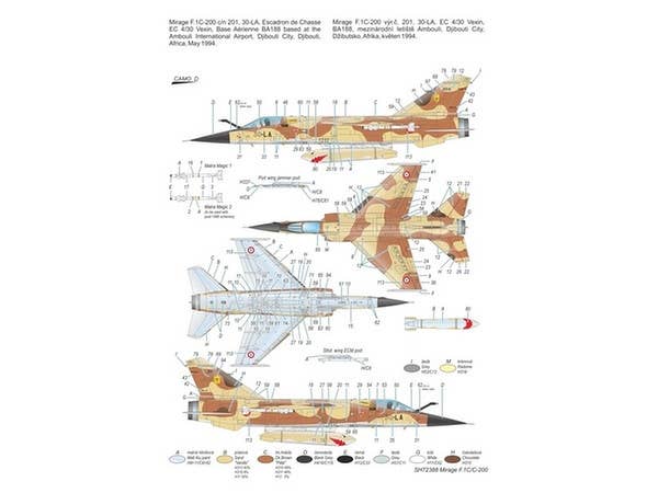 Special Hobby 1/72 Mirage F.1C/C-200 Armee de I'Air | 8594071086725