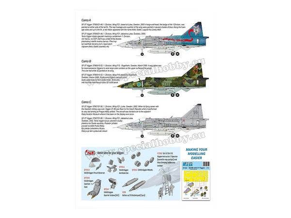 Special Hobby 1/72 SF-37 Viggen Recce | 8594071086831