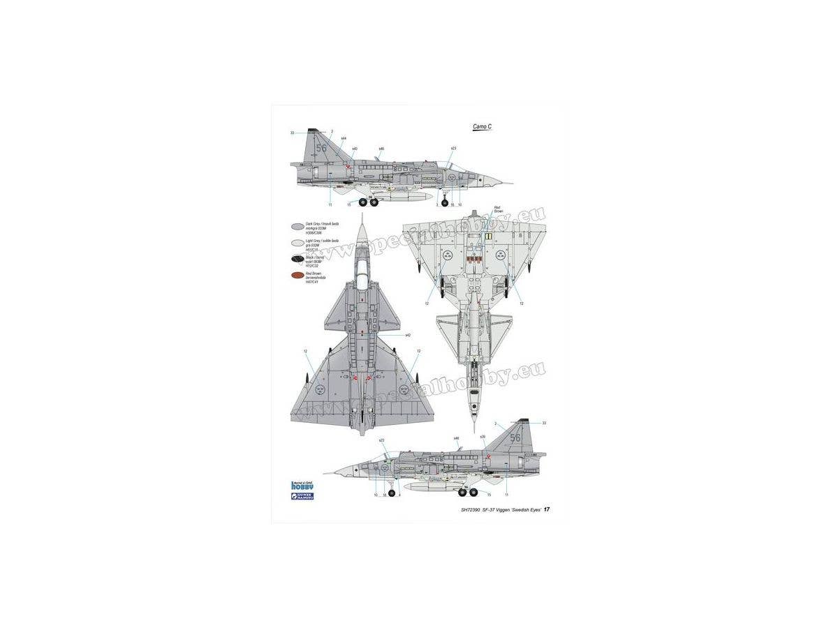 Special Hobby 1/72 SF-37 Viggen Recce | 8594071086831