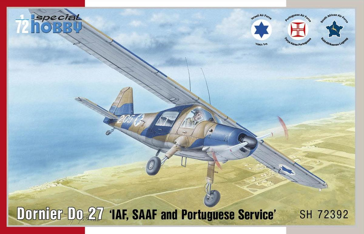 Special Hobby 1/72 Dornier Do 27 IDF, SAAF and Portuguese Service | 8594071086855