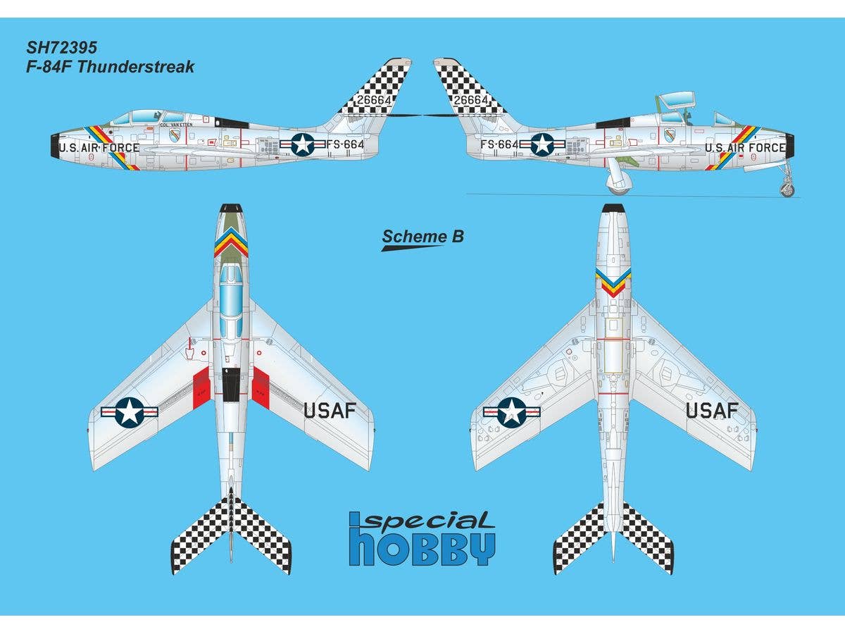 Special Hobby 1/72 F-84F Thunderstreak ‘US Swept-wing Thunder’, Aircraft | 8594071089573
