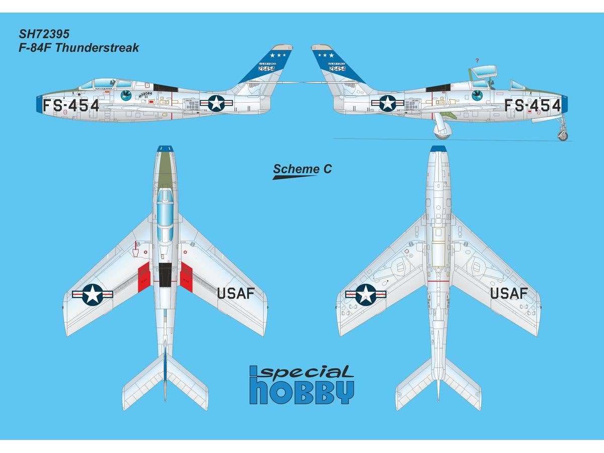 Special Hobby 1/72 F-84F Thunderstreak ‘US Swept-wing Thunder’, Aircraft | 8594071089573