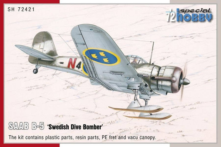 Special Hobby 1/72 SAAB B-5 Swedish Dive Bomber | 8594071087555