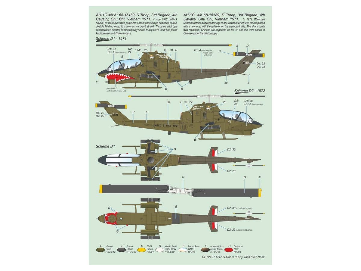 Special Hobby 1/72 AH-1G Cobra Early Tails | 8594071087678