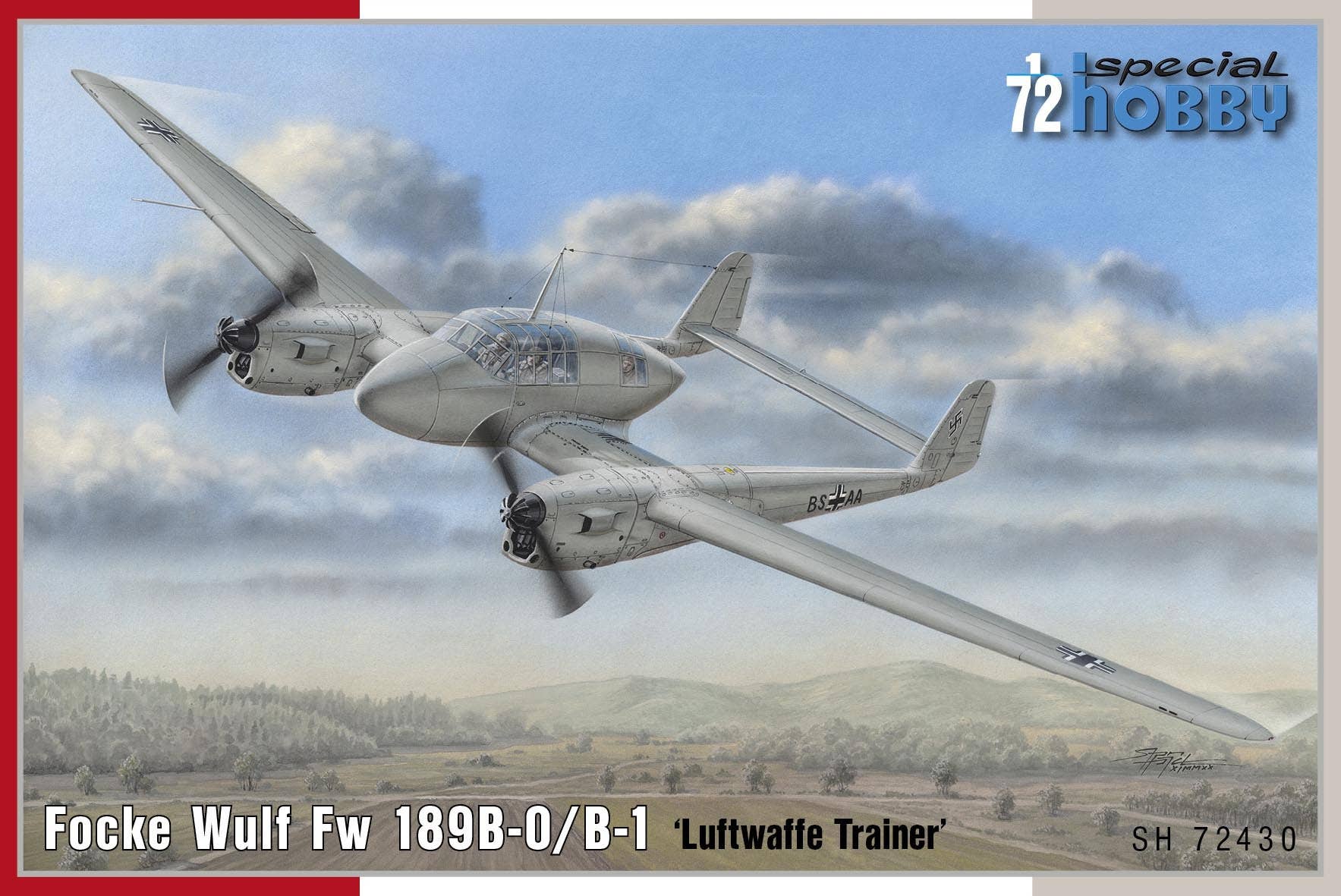Special Hobby 1/72 Focke Wulf Fw 189B-0/B-1 Luftwaffe Trainer | 8594071087845