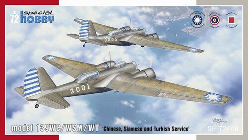 Special Hobby 1/72 Model 139WC/WSM/WT 'Chinese, Siamese and Turkish  Service' | 8594071087968