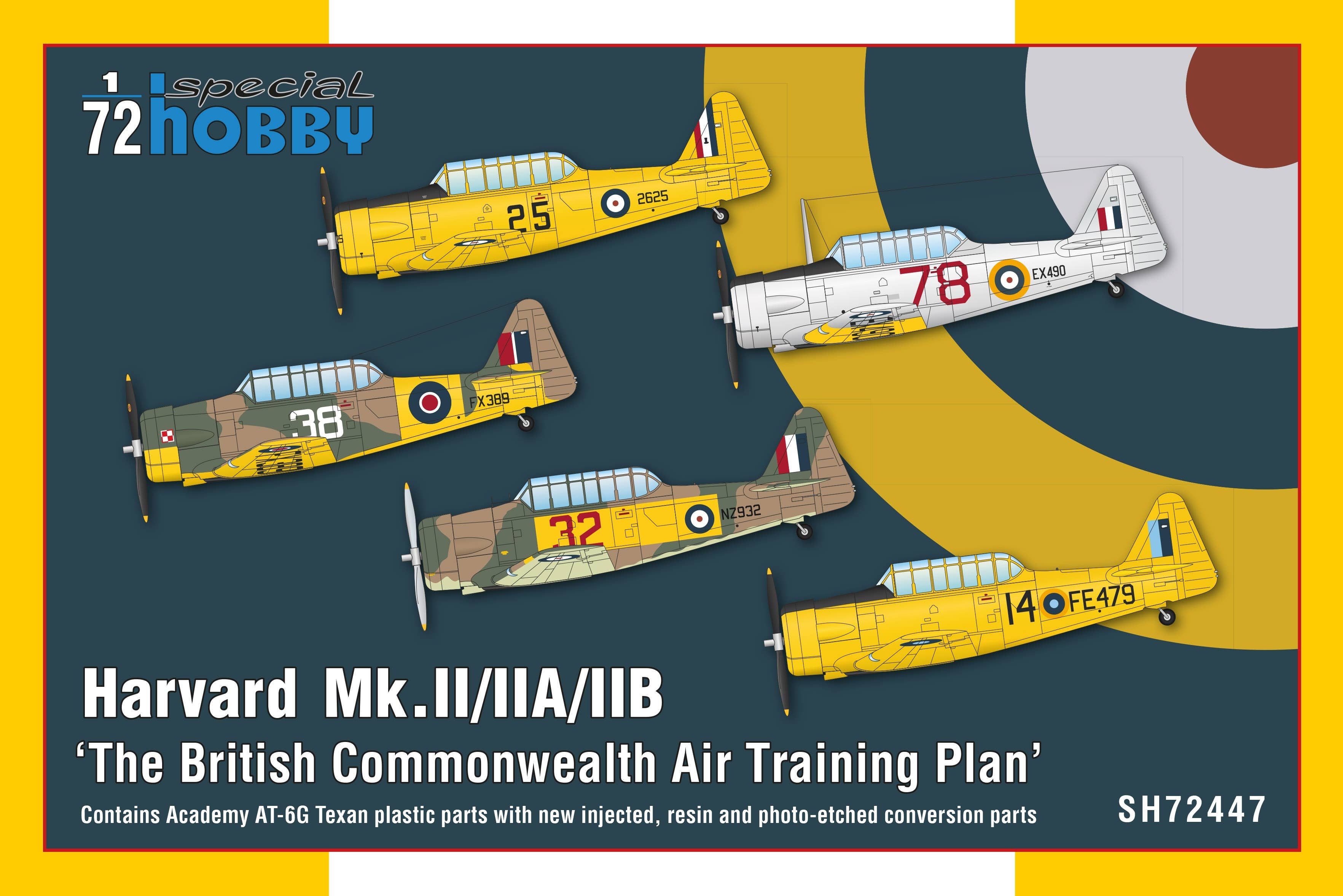 Special Hobby 1/72 Harvard Mk.II/IIA/IIB The British Commonwealth Air Training Plan Re-Issue | 8594071088057