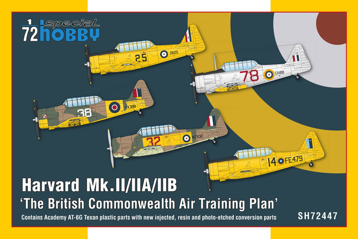 Special Hobby 1/72 Harvard Mk.II/IIA/IIB The British Commonwealth Air Training Plan Re-Issue | 8594071088057