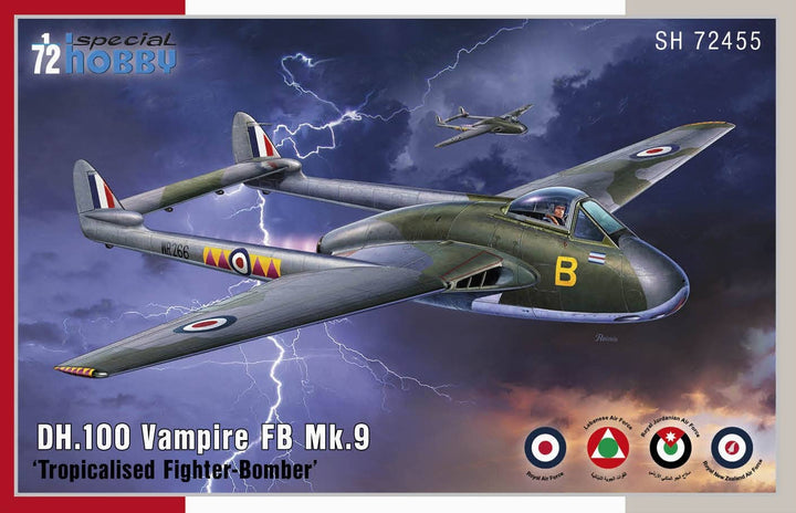 Special Hobby 1/72 DH.100 Vampire FB.Mk.9 ’Tropicalised Fighter-Bomber’ | 8594071088453