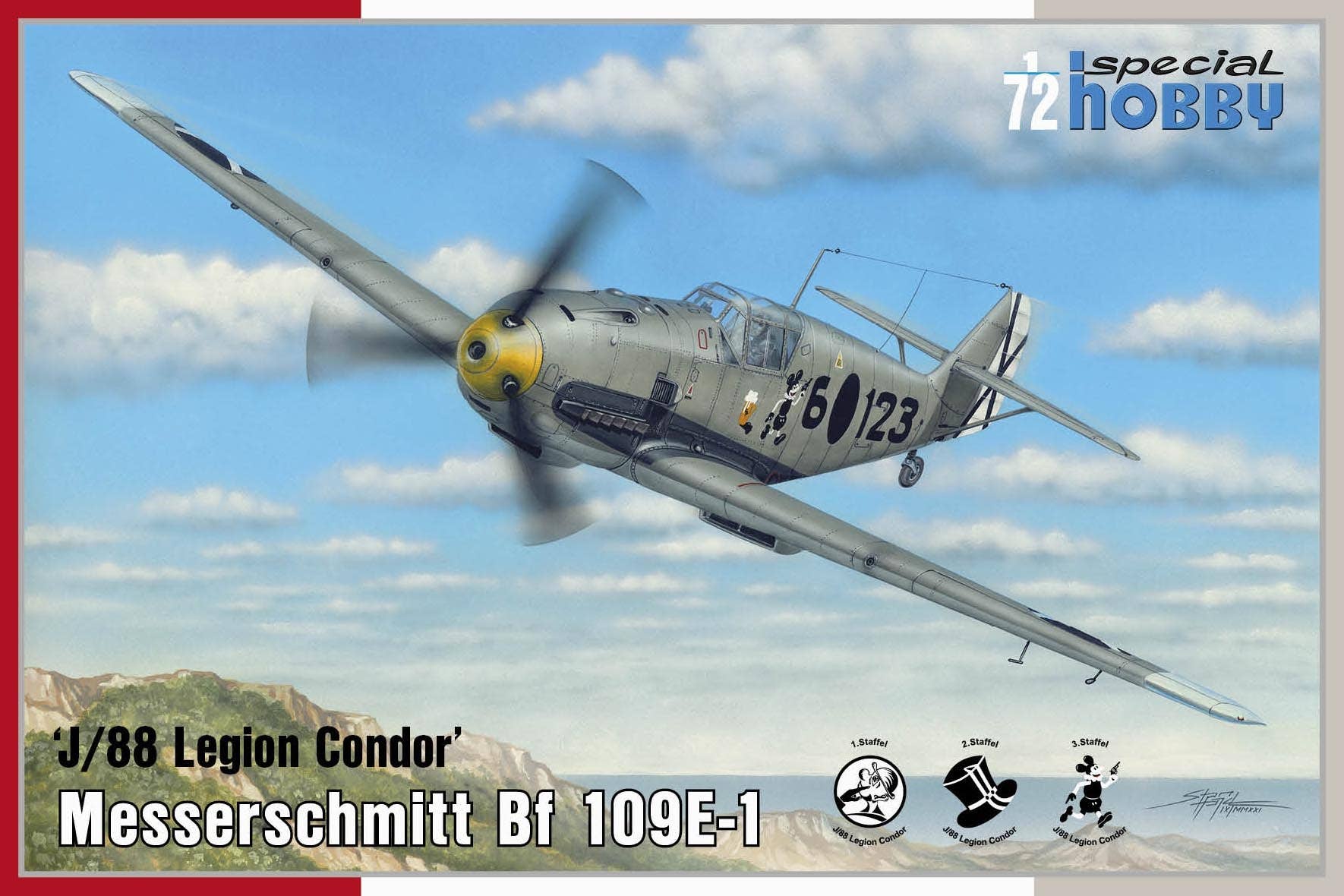 Special Hobby 1/72 Messerschmitt Bf 109E-1 'J/88 Legion Condor' | 8594071088361