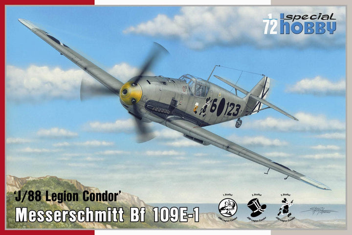 Special Hobby 1/72 Messerschmitt Bf 109E-1 'J/88 Legion Condor' | 8594071088361