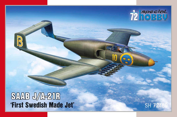 Special Hobby 1/72 SAAB J/A-21R ‘First Swedish Made Jet’ | 8594071089221