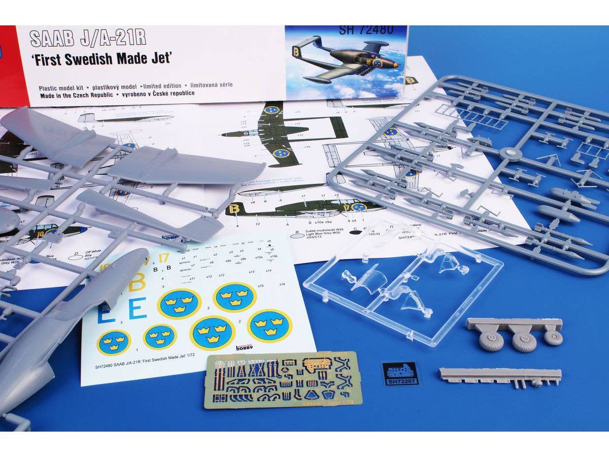 Special Hobby 1/72 SAAB J/A-21R ‘First Swedish Made Jet’ | 8594071089221