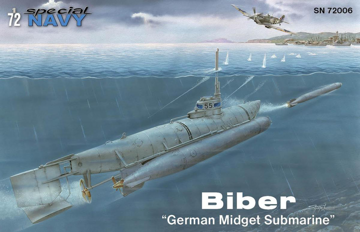 Special Navy 1/72 Biber 'German Midget Submarine' | 8594071086176