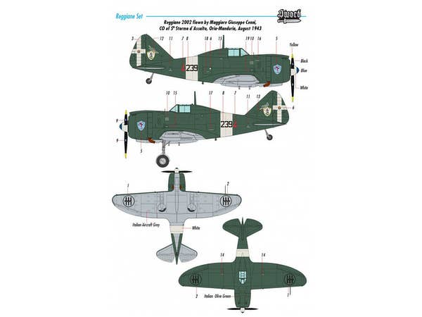 Sword Models 1/72 Reggiane fighters, Aircraft | 8592977721108