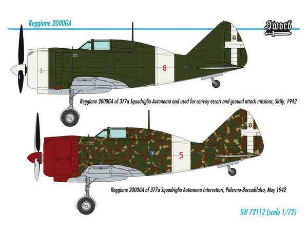 Sword Models 1/72 Re 2000 GA, Aircraft | 8592977721122
