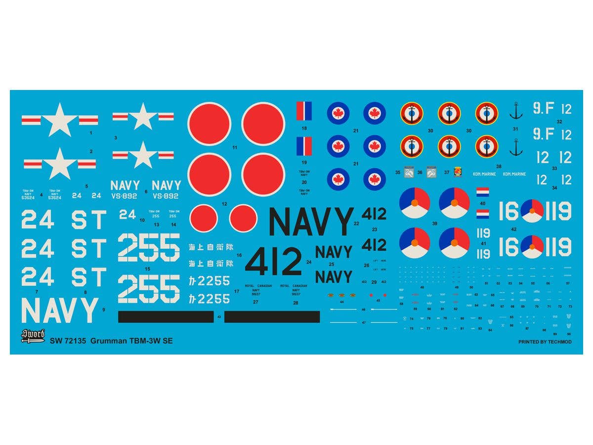 Sword Models 1/72 Grumman TBM-3W Guppy | 8596444721356