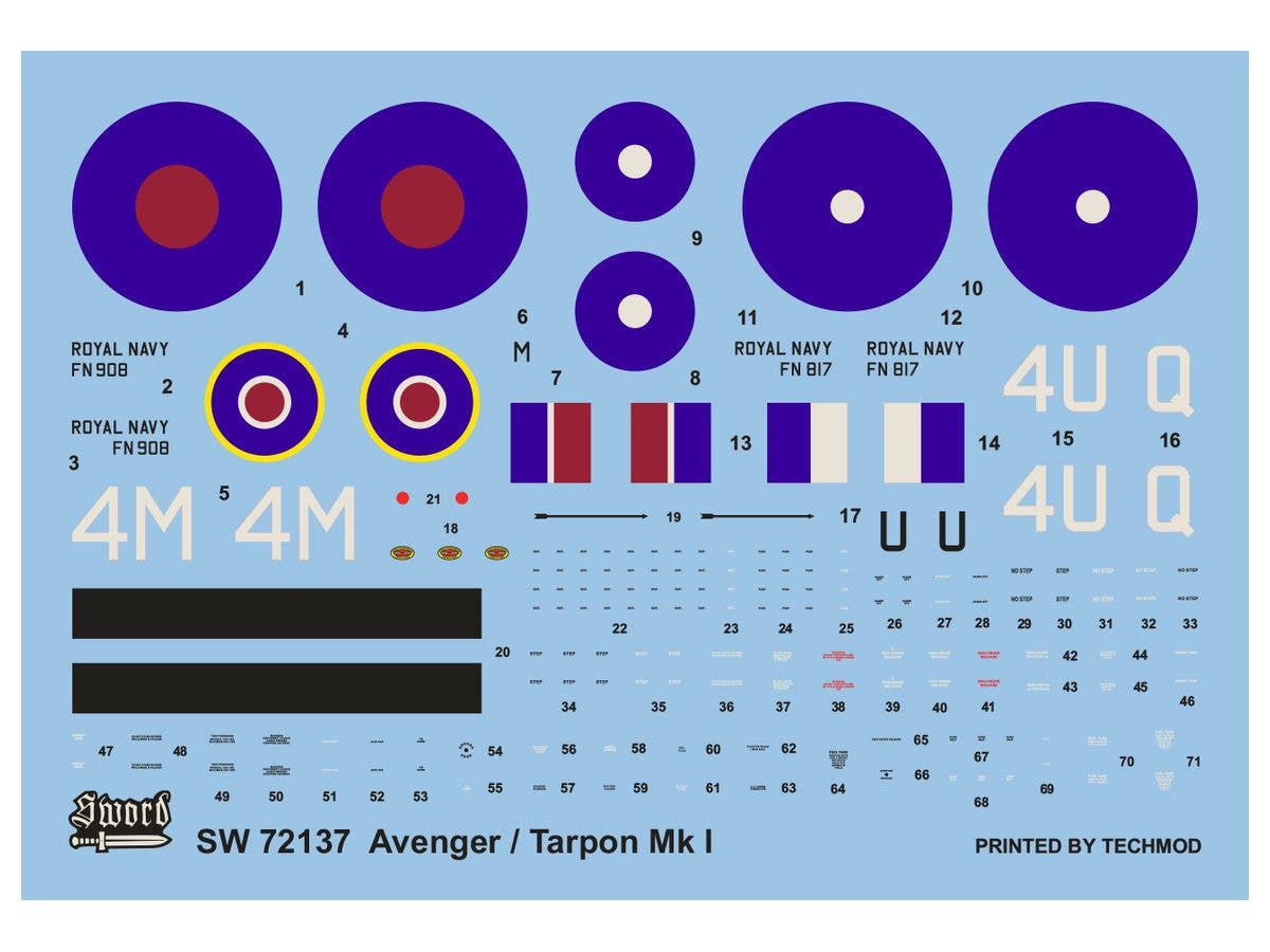 Sword Models 1/72 Grumman Avenger/Tarpon Mk. I | 8596444721370