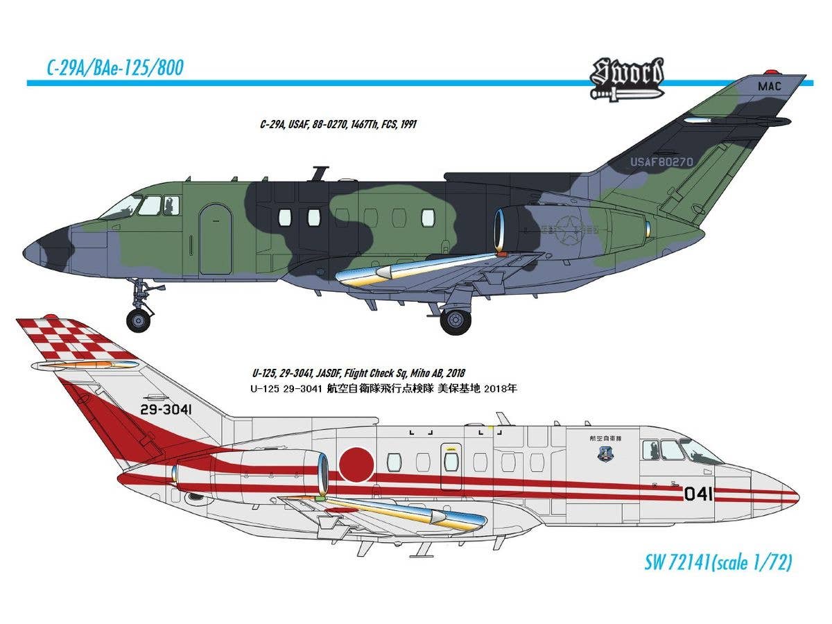 Sword Models 1/72 C-29A / BAe125/800, Aircraft | 8596444721417
